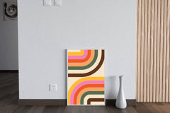 Drawing Colored Curved Lines Wall Art - beink online art store