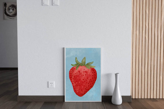 Strawberry Painting Wall Art - beink online art store