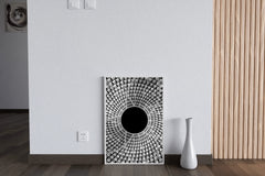 Open Hole Ceiling Architecture Black & White Wall Art