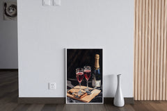 Red Sparkling Wine Wall Art