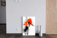 Stork Bird Oil Painting Wall Art