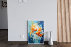 Goldfish Swimming Painting