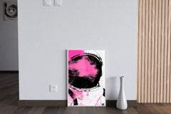 Astronaut Pink Minimalist Modern Abstract Wall Art