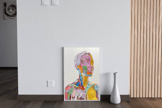 Colorful Anatomy- Oil Paint Women Wall Art - beink online art store