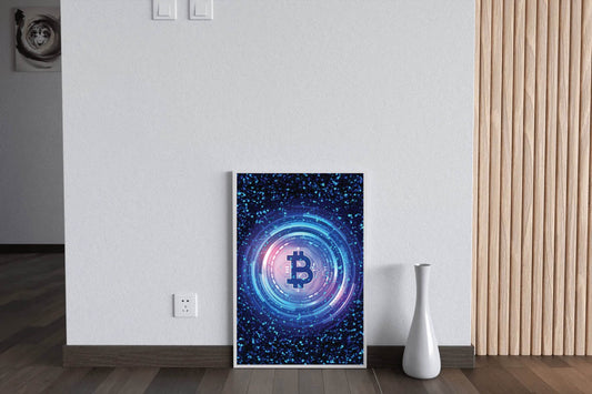 Bitcoin Cryptocurrency Coin Wall Art - beink online art store