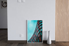 Slightly Curved Building Abstract Wall Art