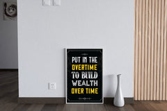 Build Wealth Over Time Investing Motivational Wall Art