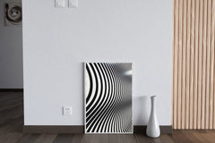 Zebra Wallpaper Black & White Wall Art