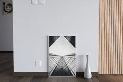 Skyscraper Building Black & White Wall Art