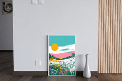 Vibrant Meadow Modern Wall Art