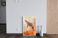 Fantasy Whale in Sky Animal Wall Art