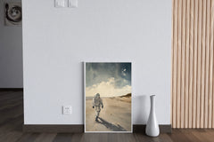 Walking Astronaut Painting Concept Art