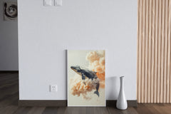 Fantasy Whale in the Sky Animal Wall Art