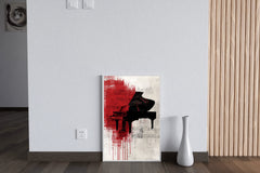 Old Black Piano Wall Art - beink online art store