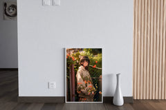 Beautiful Anime woman in Garden Anime Wall  Art