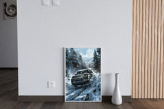 Land Rover Defender Black Wall Art