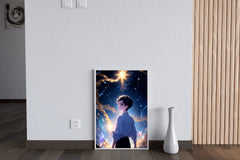 Portrait of Anime character with Stars Anime Wall  Art