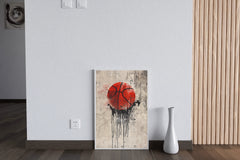 Master Flame Sports Aesthetic Wall Art Poster for Living Room, Home & Wall Decor - Basketball