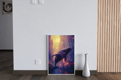 Whale in the Sky Animal Wall Art