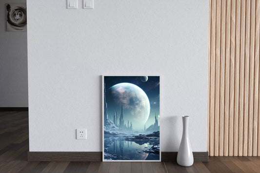 Moon Astronomy Outdoors Wall Art - beink online art store