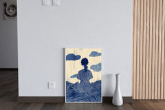 Girl Day Dreaming Modern Wall Art