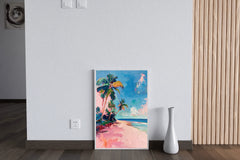 Watercolor Painting Of The Beach Wall Art