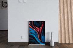 Long Run Broad Dark Colors Oil Paint Abstrat Wall Art