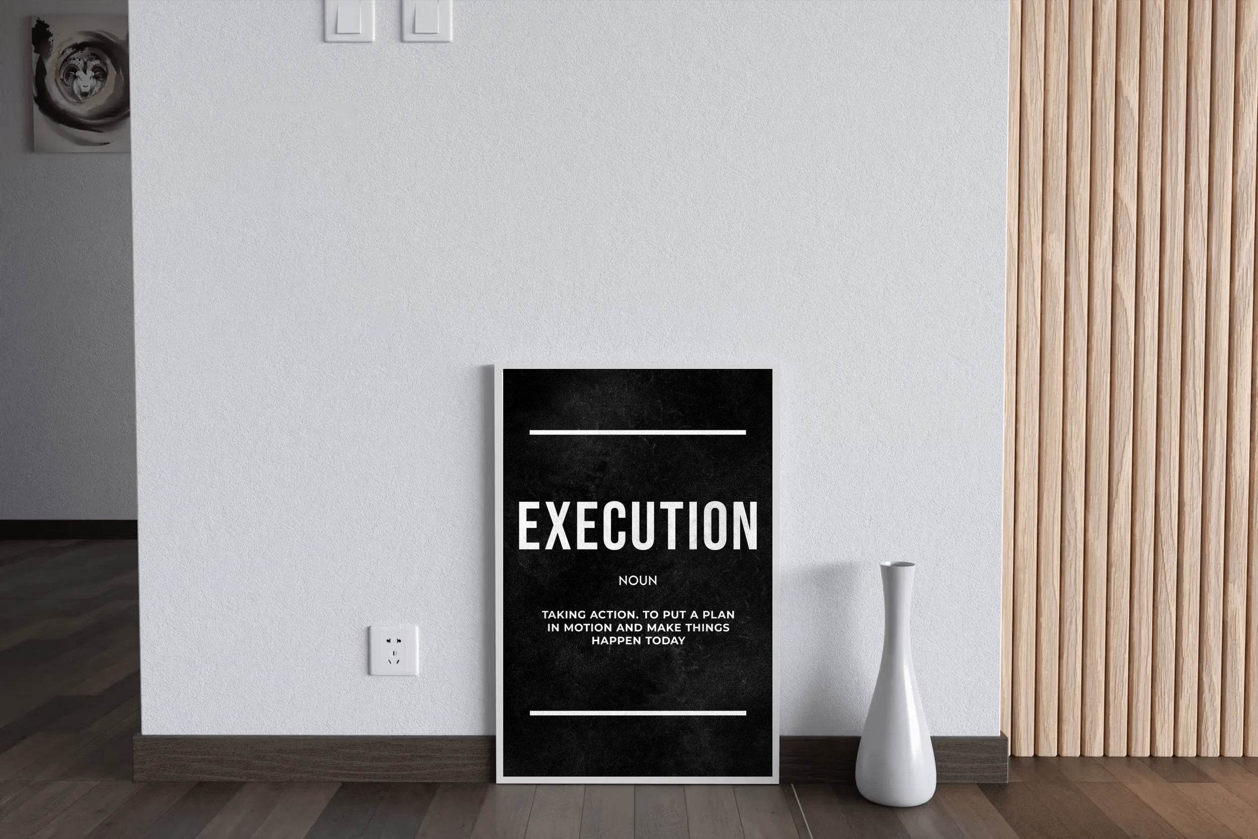 Execution Definition Wall Art - beink online art store