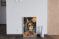 Collage Retro space background collage art - beink online art store