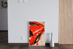 Rear View Ferrari458 Wall Art