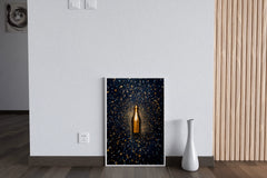 Golden Bottle Wall Art