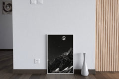 Stunning Mountain Nightview Modern Wall Art