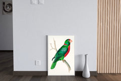 Watorcolor Painting of Green Parrot Wall Art