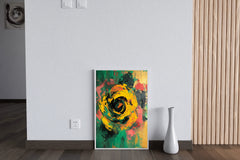 Yellow Rose Painting Wall Art