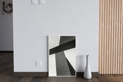 Black and White Lines Abstract Wall Art