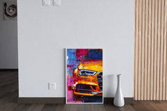 Mustang With LED Lights Wall Art