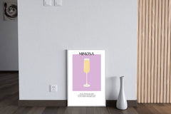 Mimosa Sparkling Wine Wall Art