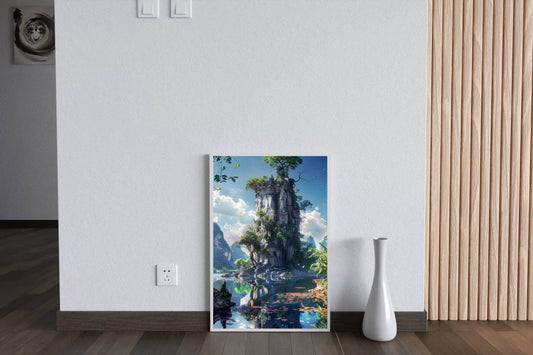 Emerald Lake Trees Wall Art - beink online art store