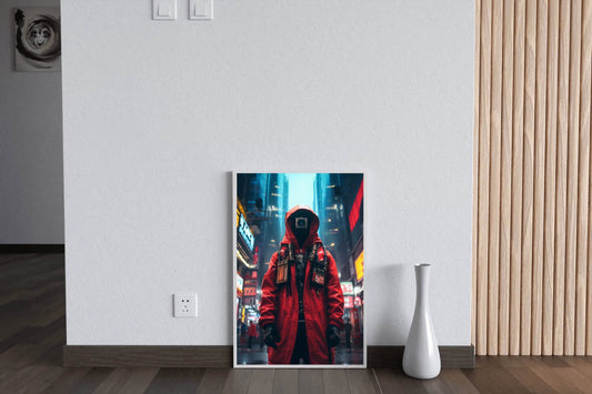 Cyberpunk Warrior Wall Art - beink online art store
