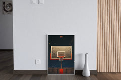 Master Flame Sports Aesthetic Wall Art Poster for Living Room, Home & Wall Decor - Basketball