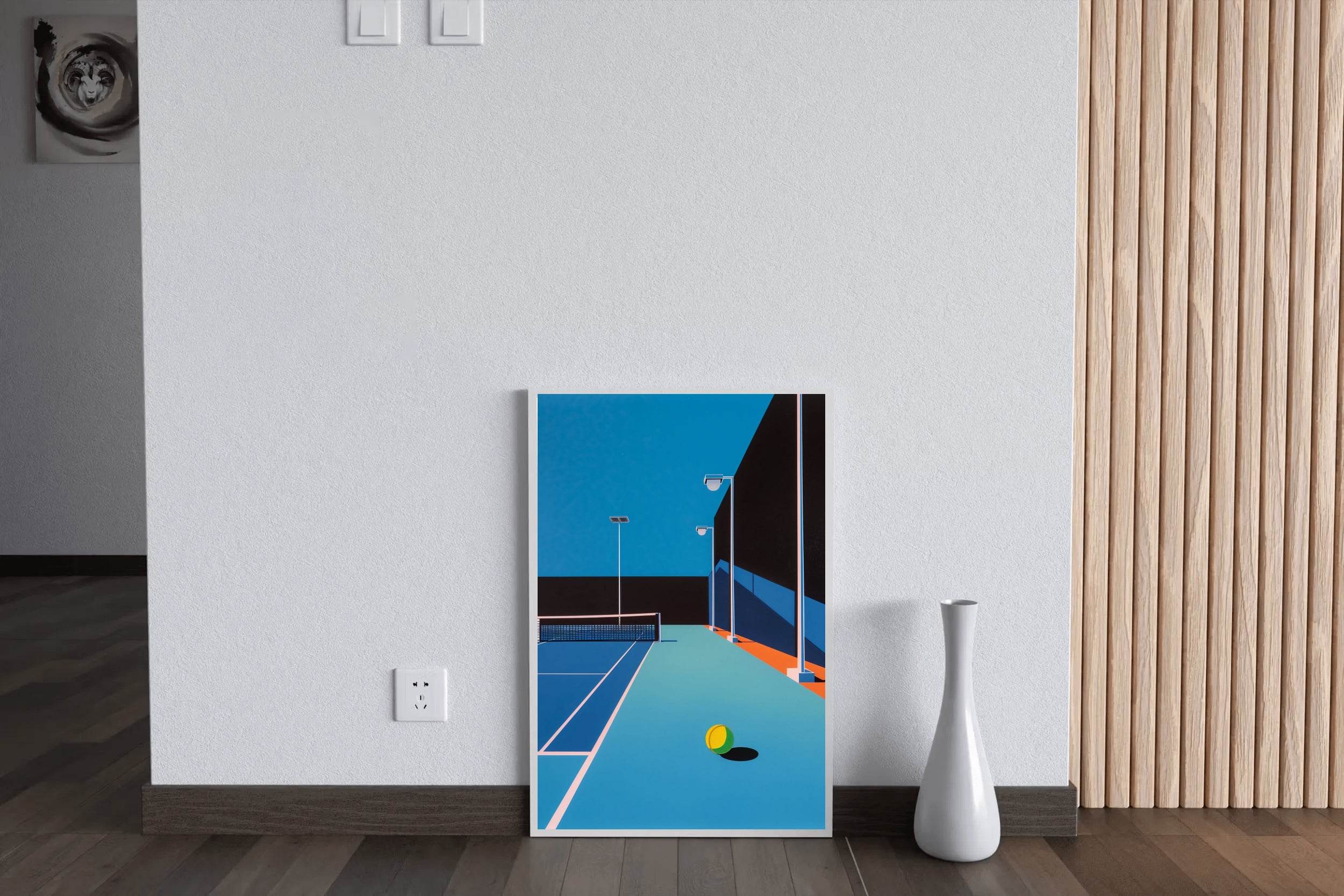 Tennis Court Art Print - beink online art store