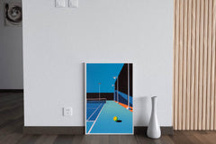 Tennis Court Art Print - beink online art store