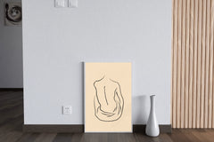 Drawing of A Woman Waist Wall Art