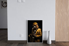 Bear Violinist Wall Art