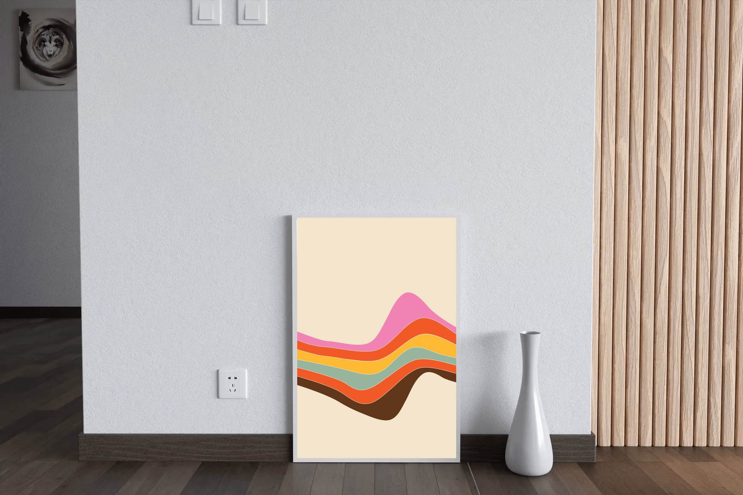 Colored Line Drawing Wall Art - beink online art store
