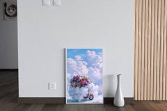 Floral Vespa in Clouds Wall Art - beink online art store