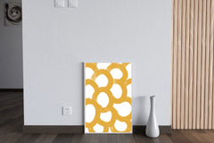 Yellow Contiguous Circles Wall Art