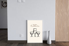 Different Sizes of Drinking Cups Wall Art