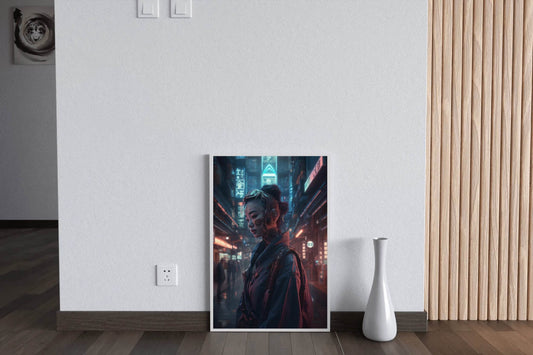 Gril Cyberpunk Citizen Wall Art - beink online art store