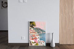 Beautiful Village By The Beach Wall Art